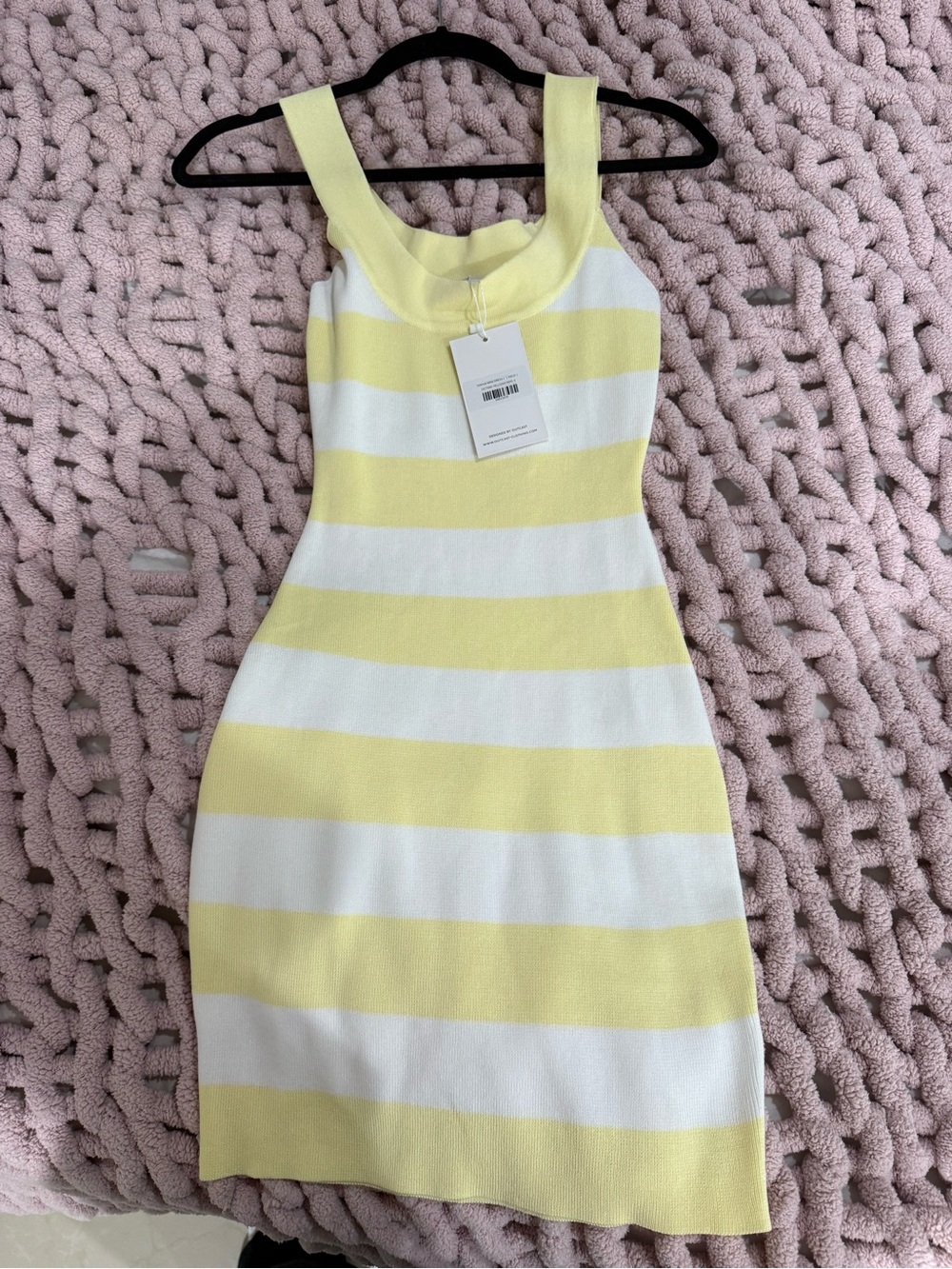 Outcast Teresa Mini Dress Yellow stripes - NWT Size Small